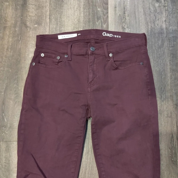 Gap Girlfriend Burgundy Skinny Jean - Picture 3 of 6